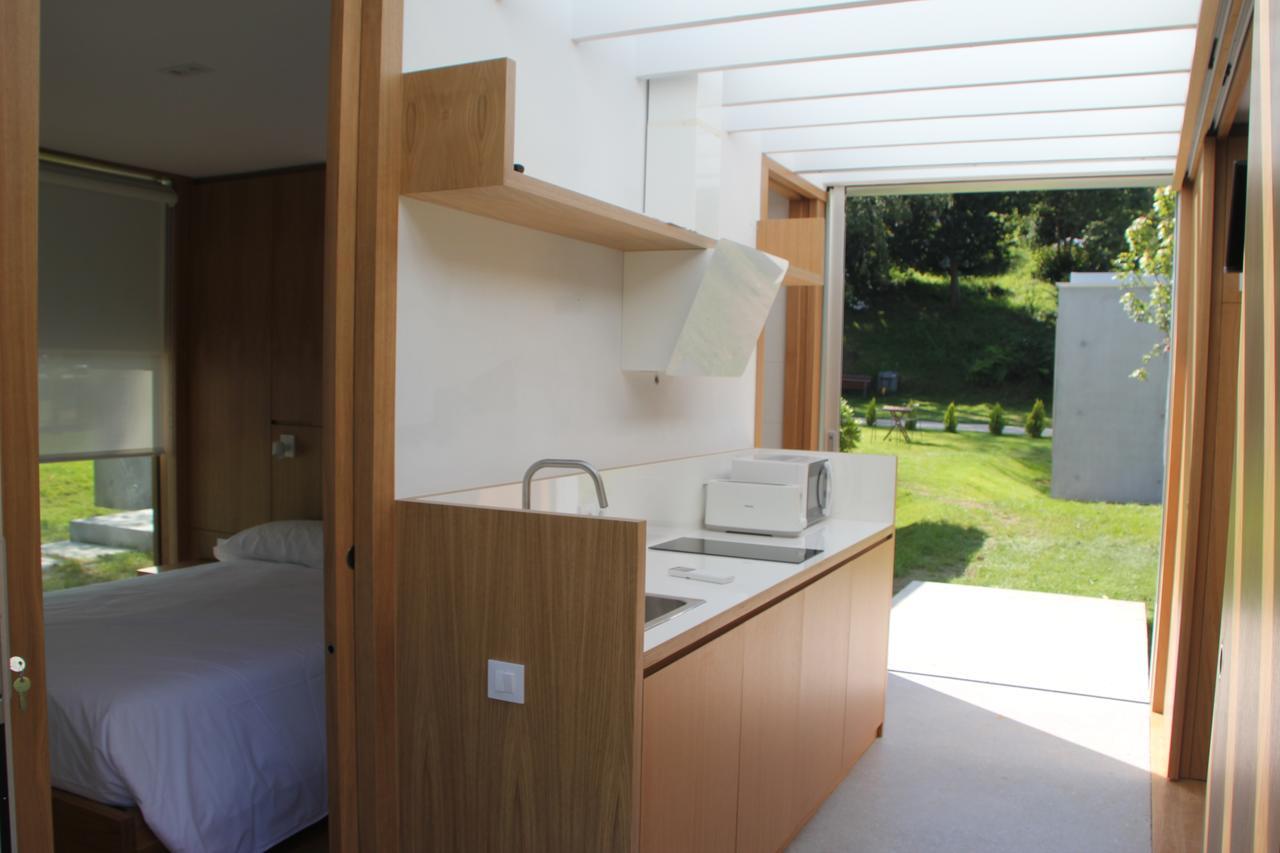 Bungalow Camping Los Manzanos Santa Cruz de Oleiros Kültér fotó