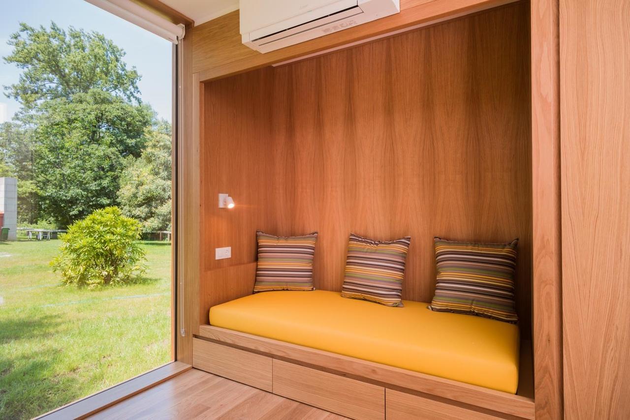 Bungalow Camping Los Manzanos Santa Cruz de Oleiros Kültér fotó
