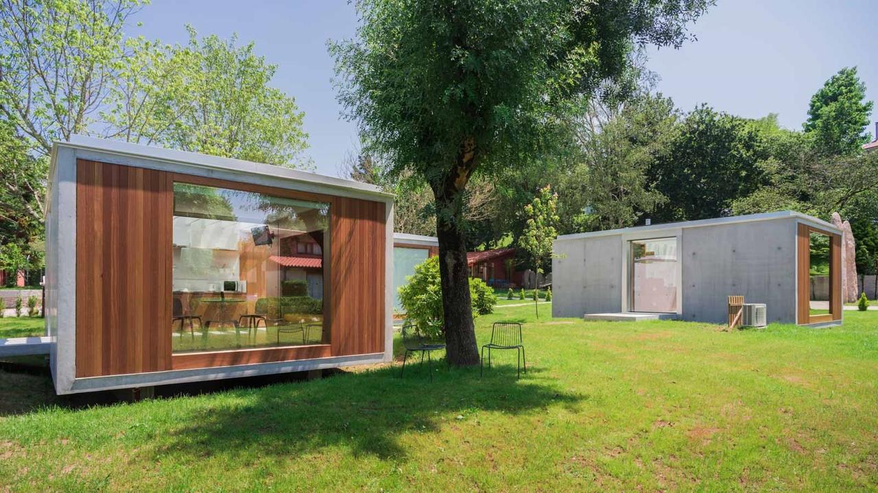 Bungalow Camping Los Manzanos Santa Cruz de Oleiros Kültér fotó