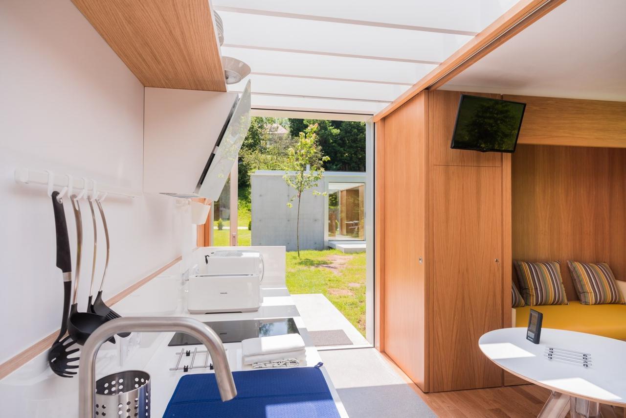 Bungalow Camping Los Manzanos Santa Cruz de Oleiros Kültér fotó
